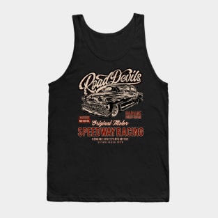 Road Devils Speedway Racing Hot Rod Tank Top